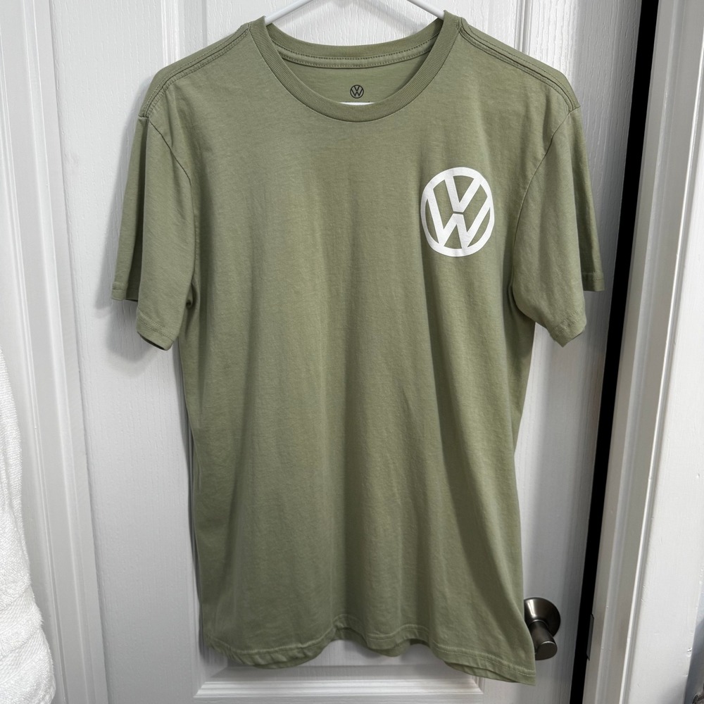 Men's‎ Olive Green VW Beetle T-Shirt, Size Medium - NWOT!